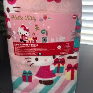 Hello Kitty Festive Pink Hand Towels
